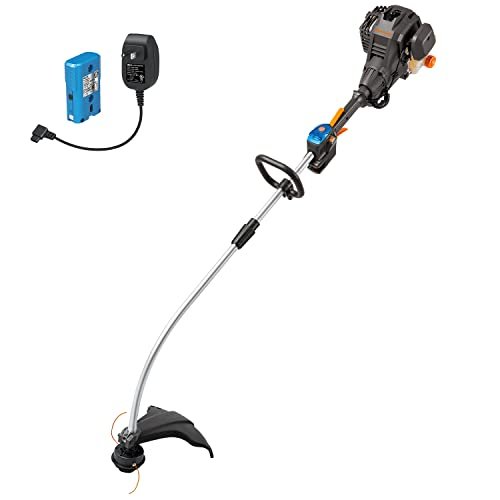 LawnMaster 25cc 2-Cycle Gas String Trimmer with No-Pull...