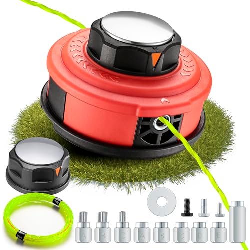 Upgraded Weed Eater Head with Steel Knob,Easy Feed