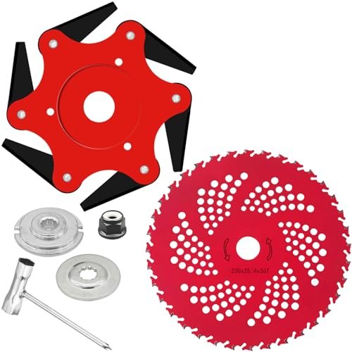 CZS Steel Trimmer Head, 6 Steel 65Mn Blades