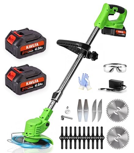 Cordless Weed Wacker, 21V Electric Weed Cordless Eater,...