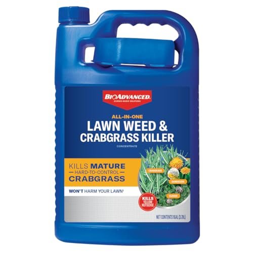 BioAdvanced All-in-One Lawn Weed & Crabgrass Killer,...