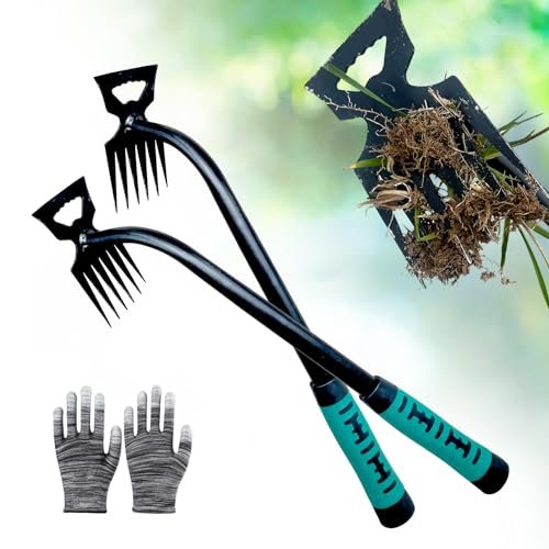 Weed Puller Tool-2Pcs Gardening Hand Weeder Tools,...