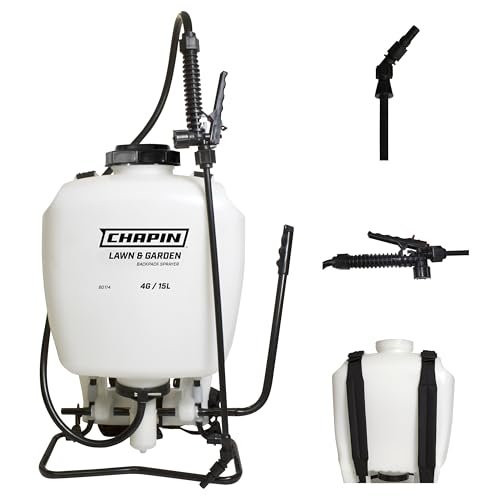 Chapin 60114 Backpack Sprayer, 4‑Gallon Pump Sprayer,...