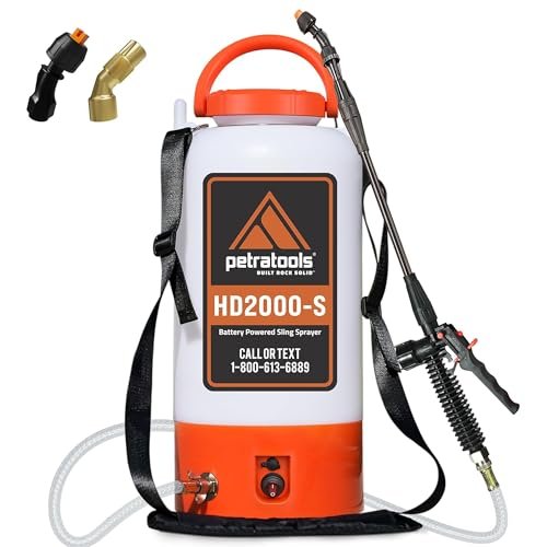 PetraTools Battery Powered Sprayer 2 Gallon - HD2000-S Lawn...