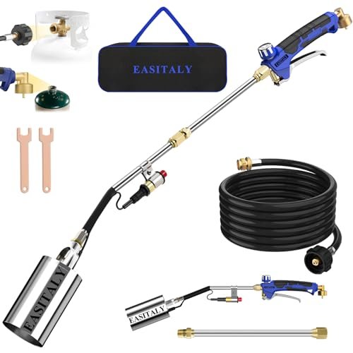 Propane Torch Weed Burner Kit with Storage Bag, Heavy Duty