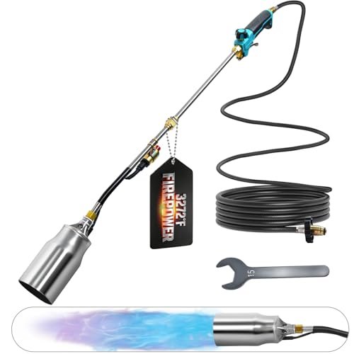 Sondiko Propane Torch Weed Burner, High Output with Hose,...