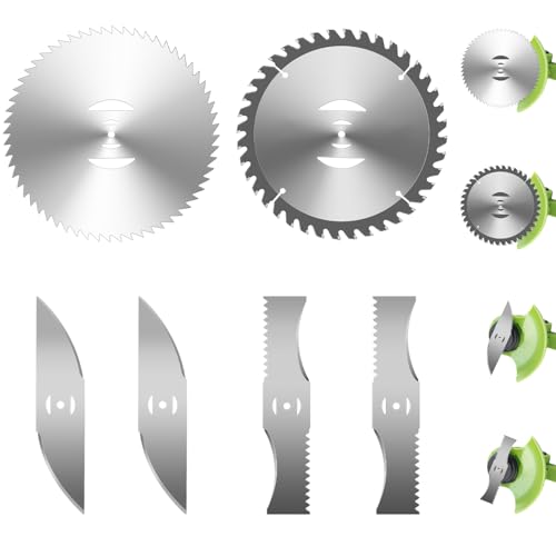 Cokacot 6 Inch Weed Wacker Blade, 6PCS Metal Replacement