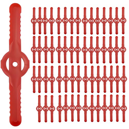 Huakaile 60 Pcs String Trimmer Head Blades Plastic...