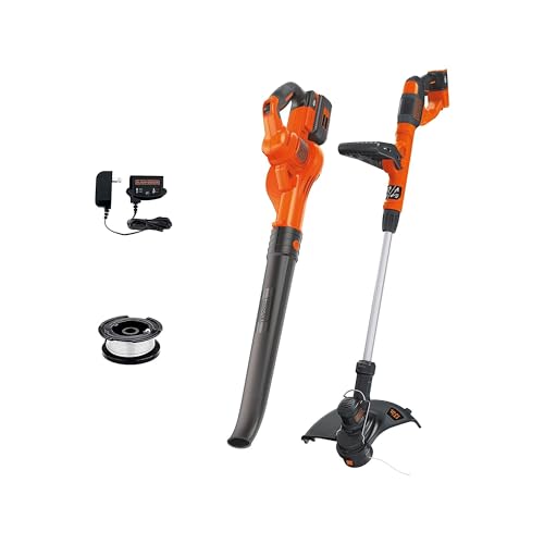 BLACK+DECKER 40V Max Cordless Sweeper & String Trimmer Kit