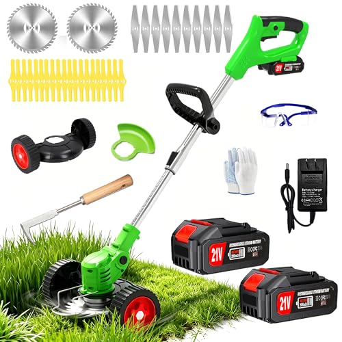 Electric Weed Wacker Cordless Eater,21V No String Trimmer...