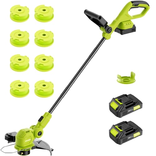JAGROM 12-inch 20V Cordless String Trimmer with Battery and...