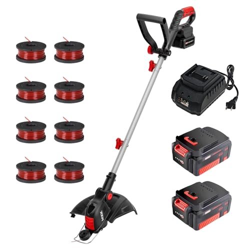 MZK 20V 12'' Cordless String Trimmer, Grass Edger Kit