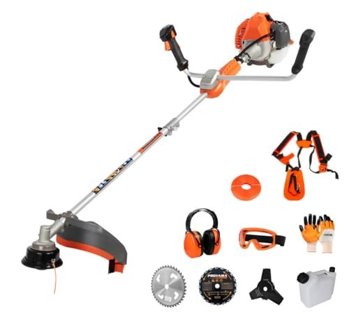 PROYAMA 51.7cc 2-Cycle Gas Powered Weed Eater Brush Cutter