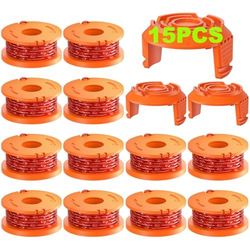 15 Pack Trimmer Spool Line for Worx,(WA0010)Replacement...