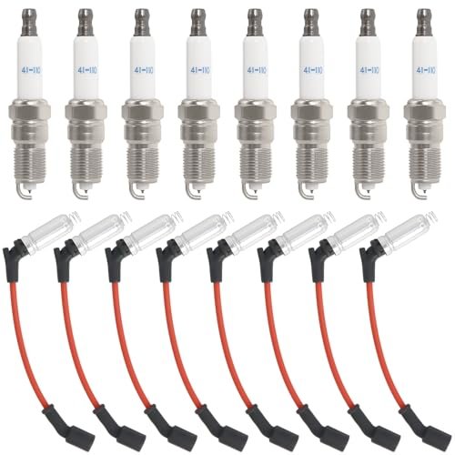 41-110 Iridium Spark Plugs and M8-48322 Spark Plug Wires Set