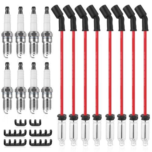 41-962 Spark Plugs & 9748HH Spark Plug Wires for V8
