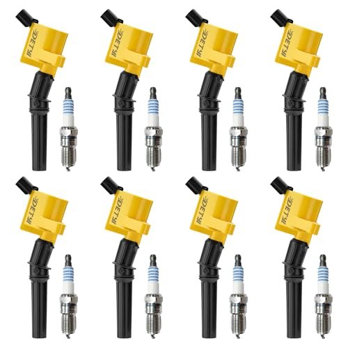 DG508 Ignition Coil Pack & Iridium Spark Plugs Set Ford