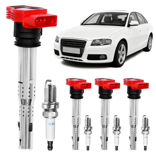 UF529 Ignition Coil Packs & Spark Plugs VW Audi 2.0T
