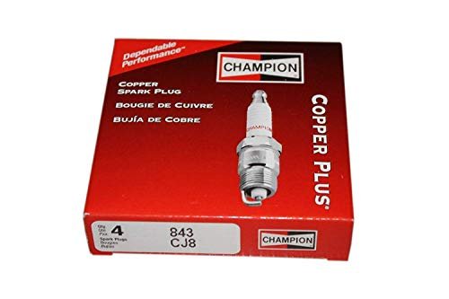 Box of 4 (Four) Champion CJ8, 843 Spark Plugs