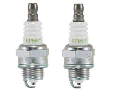 (2) NGK BPM8Y Spark Plugs - Replaces multiple numbers