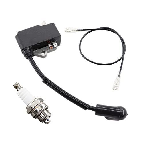 TOPREPAIR Ignition Coil Spark Plug for Husqvarna Blower 125...