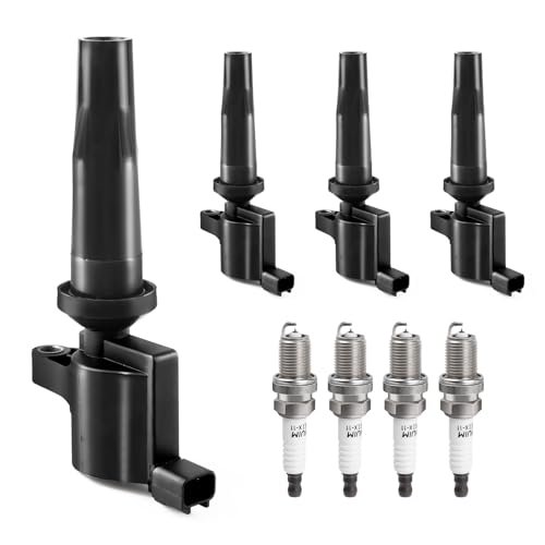Ignition Coil Pack Spark Plugs Combo fit Ford Mazda