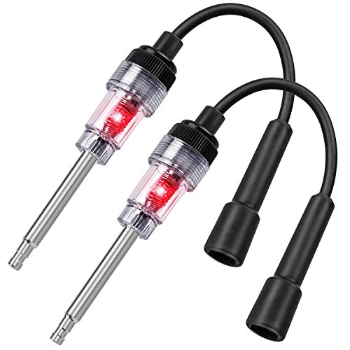 2PCS Inline Spark Plug Testers, Small Armature Coil Tester