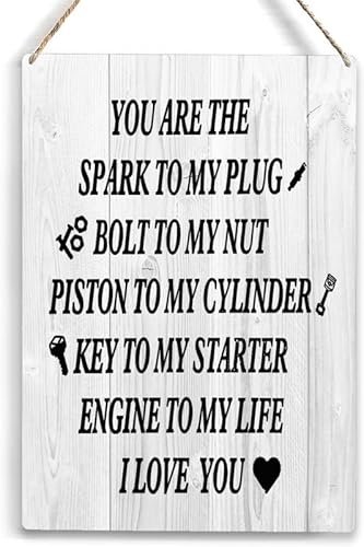 12X6 Inch You are The Spark to My Plug Sign