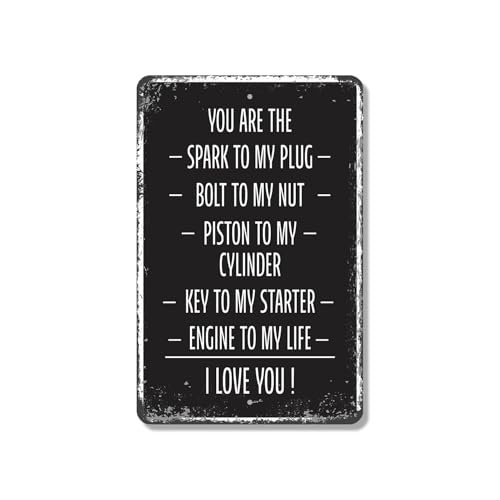 You Are the Spark to My Plug Plastic Sign