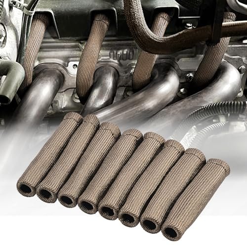 SHINEHOME 8 PCS Spark Plug Boot Protector 2500° Heat Shield