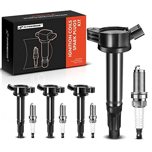A-Premium Ignition Coil Pack and Iridium Spark Plugs for...