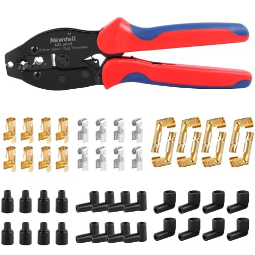 Ratchet Spark Plug Wire Crimper Set, Newdeli Boots Kit