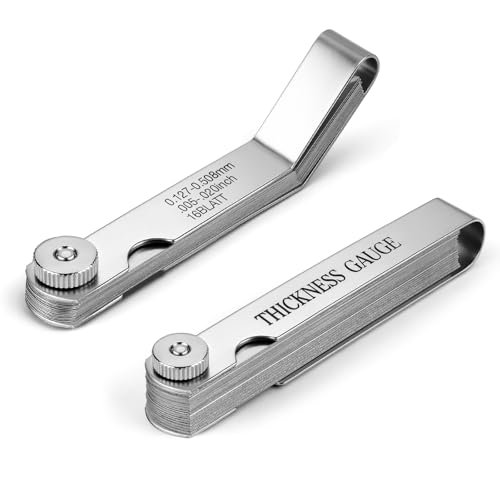 2pcs Feeler Gauges Set Stainless Steel, 32 blades dual...