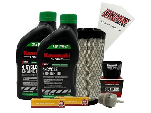 Cyclemax Tune Up Kit 10W-40 with Spark Plugs for Kawasaki