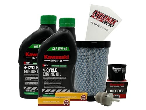 Cyclemax Tune Up Kit 10W-40 with Spark Plugs for Kawasaki