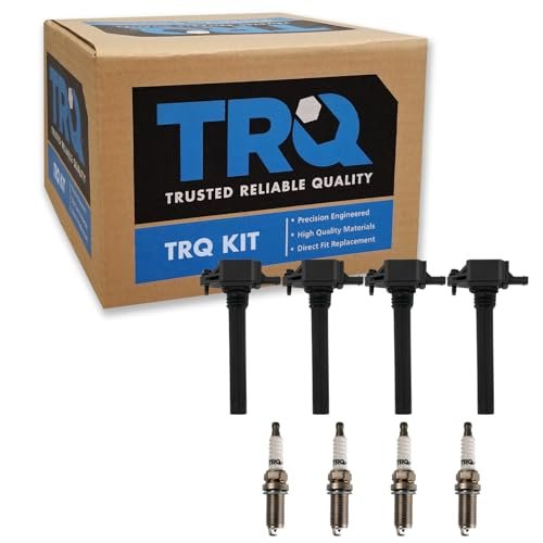 TRQ Ignition Coil & Spark Plug Kit Iridium Dodge Dart