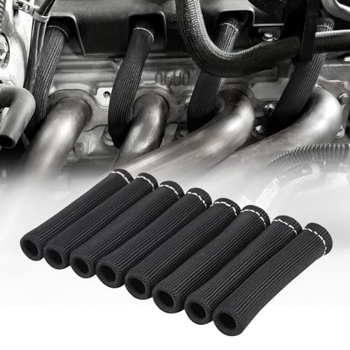 SHINEHOME Spark Plug Wire Heat Shield Sleeve Boots 2500° Set