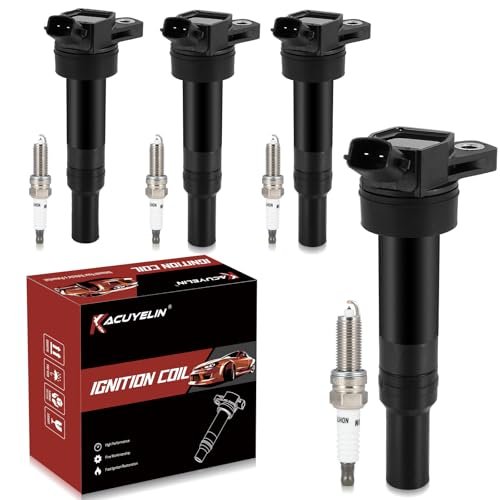 KacuYelin UF651 Ignition Coil Pack & Iridium Spark Plugs