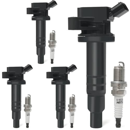 4PCS Ignition Coil Pack & Iridium Spark Plugs Toyota 1.8L
