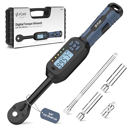VCAN ACTIVE 3/8 Torque Wrench Digital (5.02-99.6 Ft.Lb) ±2%