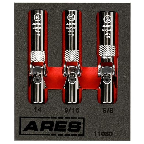 ARES 11080 – 3-Piece Spring Loaded Universal Magnetic Spark...