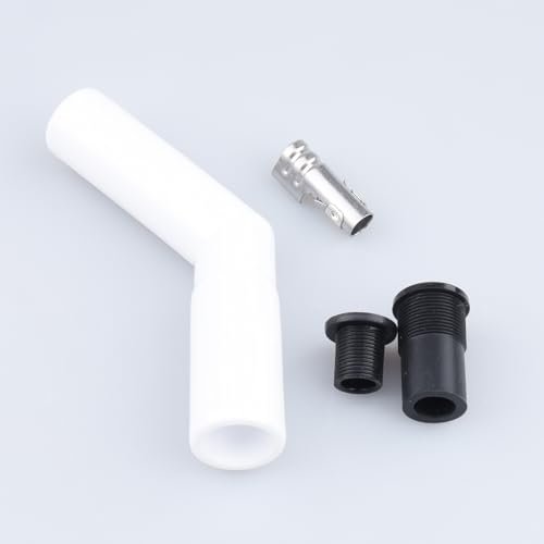 AC PERFORMANCE 45 Degree White Ceramic Spark Plug Boot Kits
