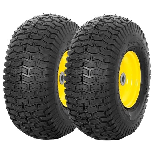 cub cadet riding mower vs john deere - 2 Pack 15x6.00-6 Lawn Mower Front