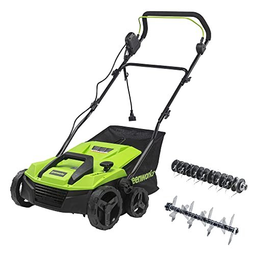dethatcher vs mower - Greenworks 13 Amp 14-Inch Corded Dethatcher