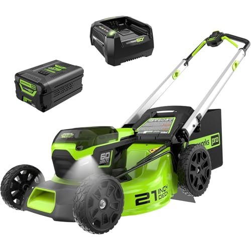 lawn mower vs brush cutter - Greenworks 60V 21