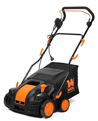 scarifier vs lawn mower - WEN DT1516 16-Inch 15-Amp 2-in-1 Electric